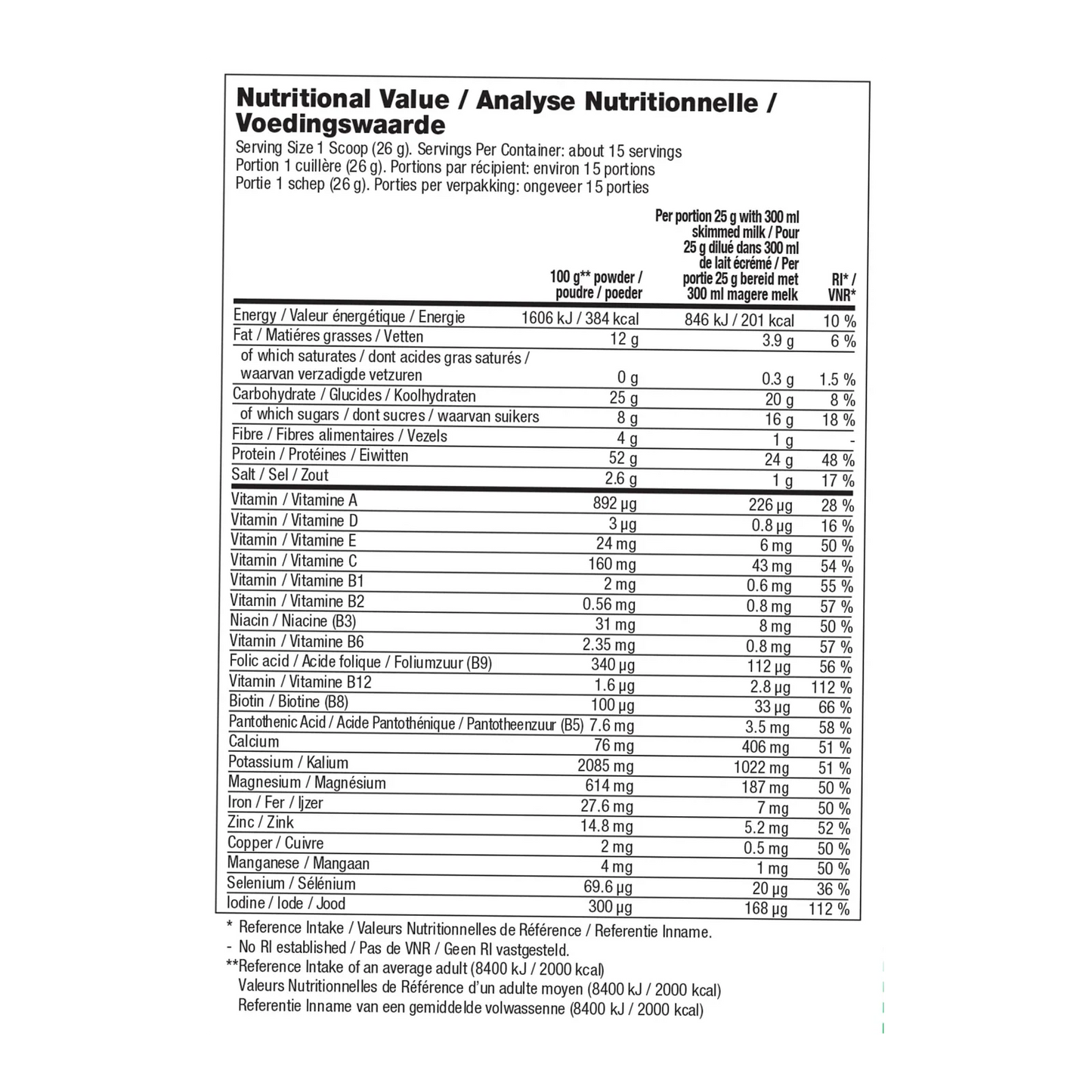 Forever Lite Ultra Vanilla / chocolat